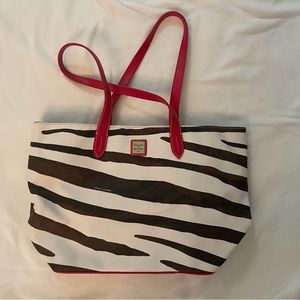 Dooney & Bourke large zebra tote